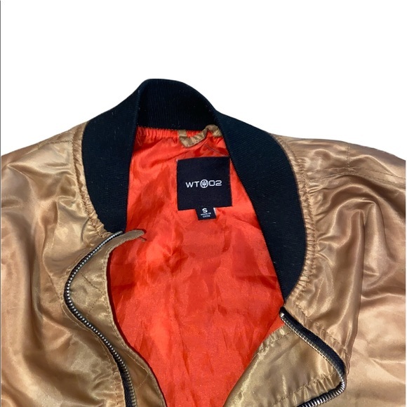 Mens Gold Bomber Jacket - Picture 4 of 4